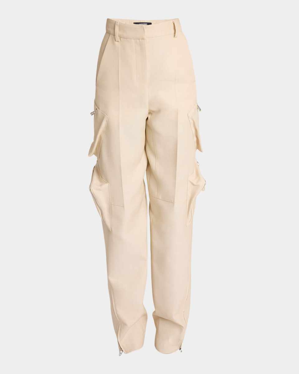 Atelier Zip-Hem Straight-Leg Cargo Pants